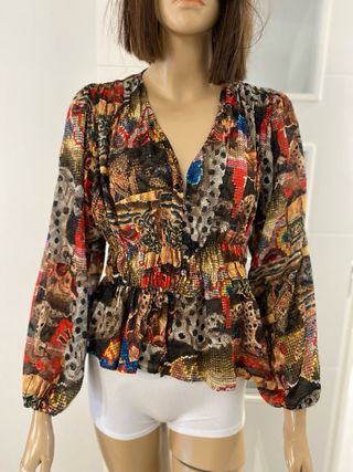 Blusa transsparente 