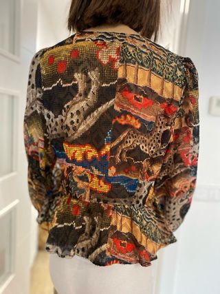 Blusa transsparente 