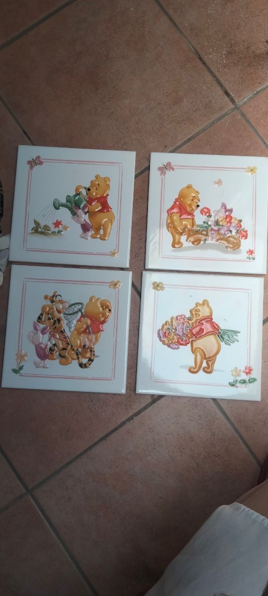 4 Quadretti Winnie the Pooh