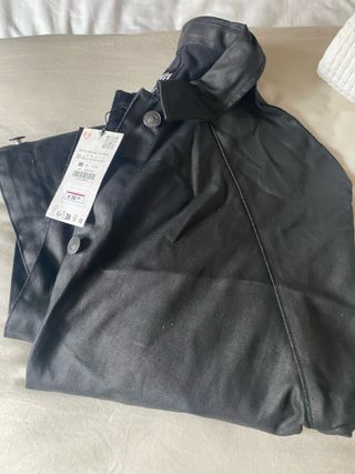 Gabardina denim oversize zara