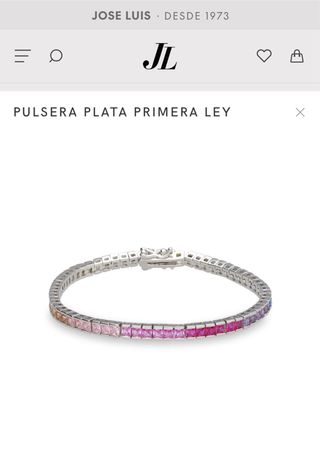 Pulsera plata circonita 