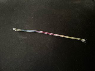 Pulsera plata circonita 