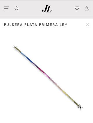 Pulsera plata circonita 