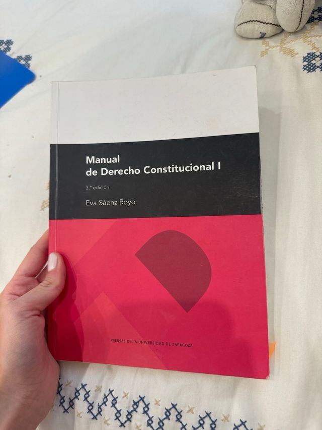 Manual derecho consitucional I Eva Saénz
