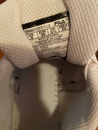 Zapatillas fila como nuevas