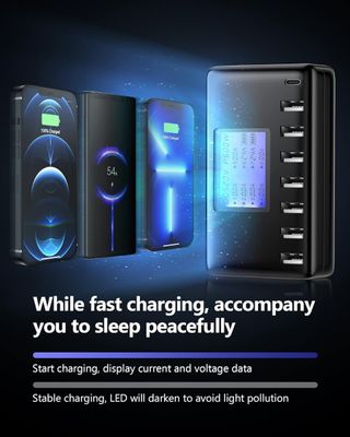 Cargador inteligente USB 7+1 60w