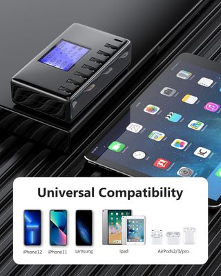 Cargador inteligente USB 7+1 60w