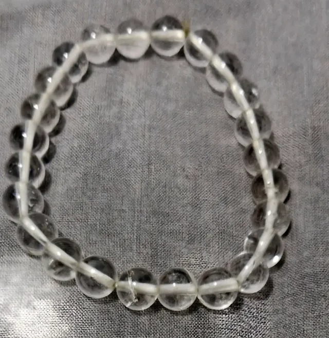 Pulsera de cuarzo blanco