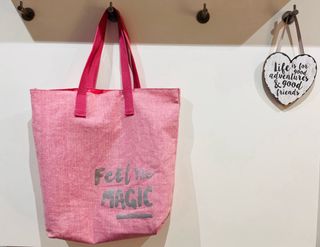 🎈 Bolsa shopper lona rosa solo envio🎈