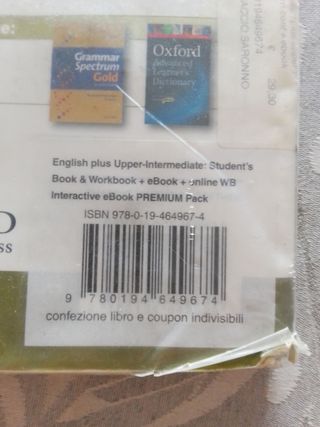 Libro scolastico di inglese