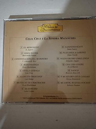 Cd Celia Cruz y la sonora matancera