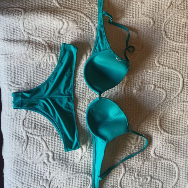 Biquini talla L color verde