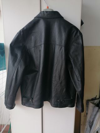 Giacca in pelle nera