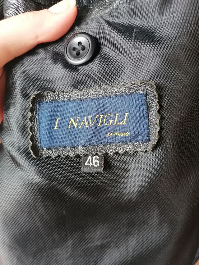 Giacca in pelle nera