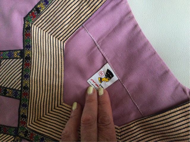 Abito egiziano rosa e oro