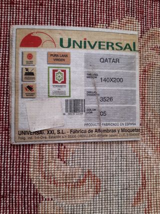 Alfombra pura lana virgen Crevillente