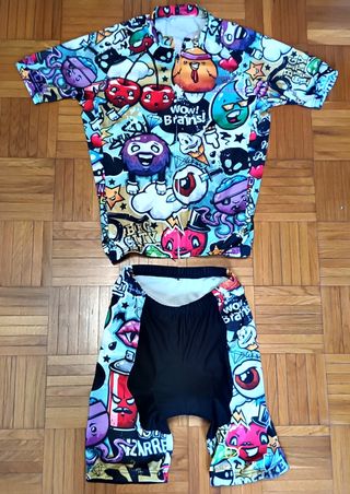 Completo Ciclismo Black Racer Fantasy Tg. M