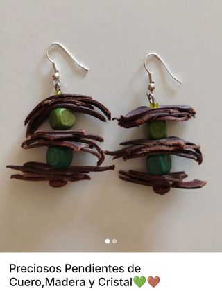 PENDIENTES DE CUERO SIN ESTRENAR 