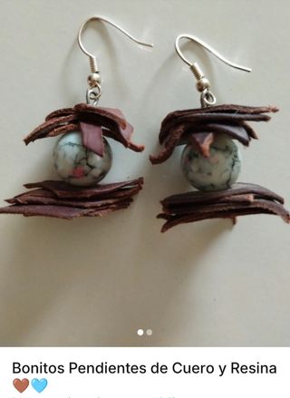 PENDIENTES DE CUERO SIN ESTRENAR 