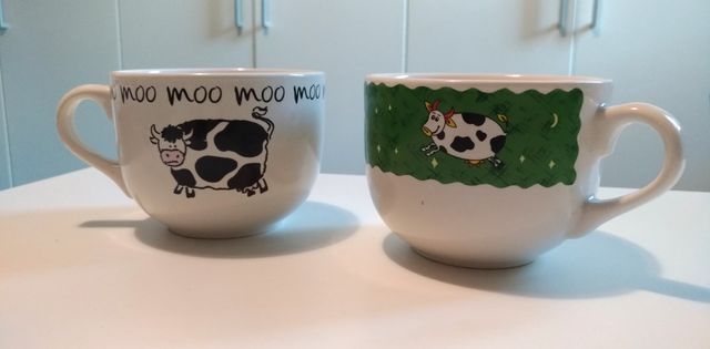 tazze con mucche