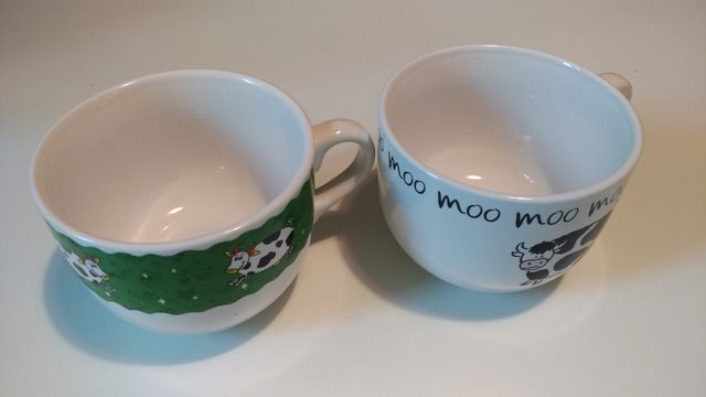 tazze con mucche