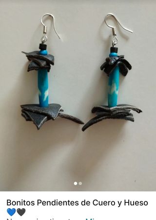 PENDIENTES DE CUERO SIN ESTRENAR 