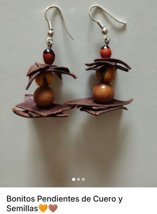 PENDIENTES DE CUERO SIN ESTRENAR 