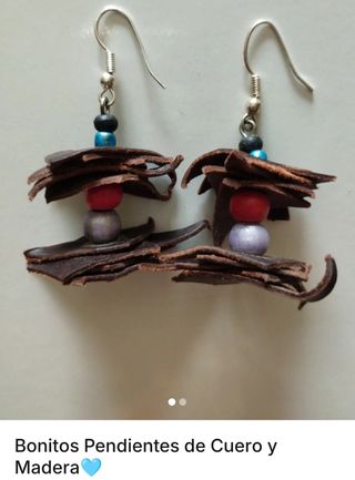 PENDIENTES DE CUERO SIN ESTRENAR 