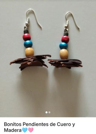 PENDIENTES DE CUERO SIN ESTRENAR 