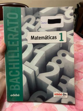 Libro Matemáticas 1° Bachillerato Edebé