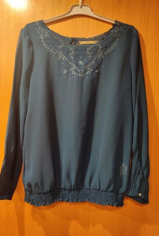 Blusa de gasa mujer
