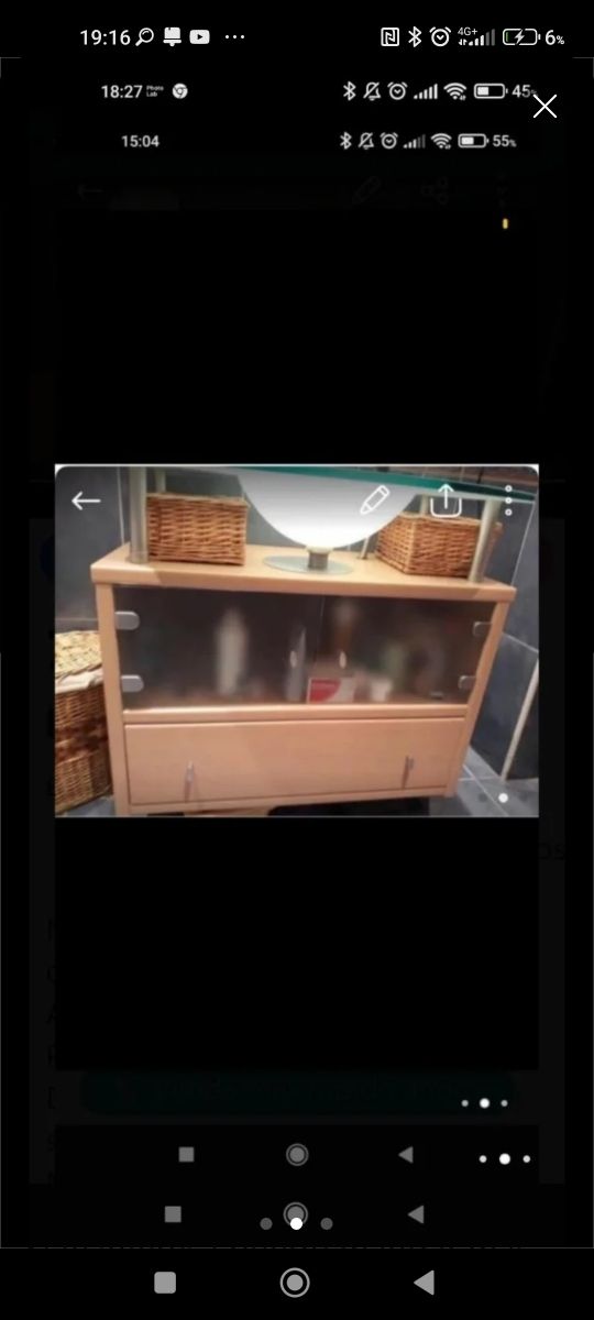 Lavabo 80 cristal 80y mueble