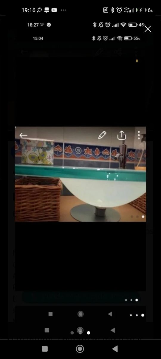 Lavabo 80 cristal 80y mueble