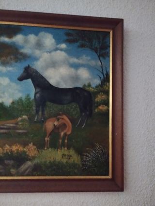 Cuadro,pintado,al, óleo 100×54,CT