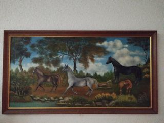 Cuadro,pintado,al, óleo 100×54,CT