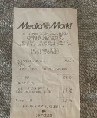 Receptor TDT HD DVB-T2