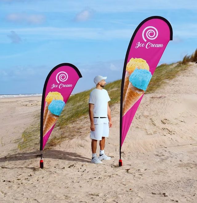 MÁSTIL BANDEROLA GOTA SURF