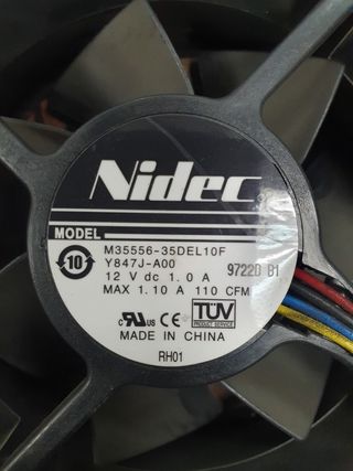 Ventiladores para servidor Dell, NIDEC 1.0A