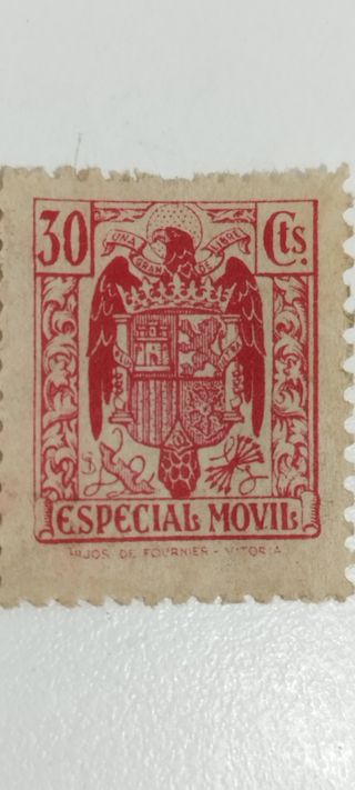 Sello antiguo 30 céntimos