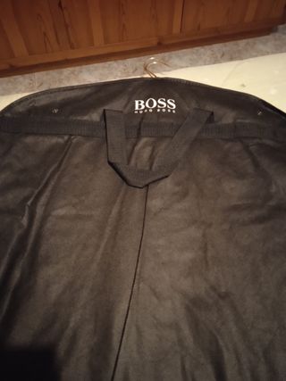 Traje Hugo Boss lino niño azul marino 