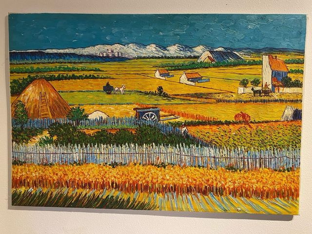 Pintura al  óleo paisaje 93x63 cm