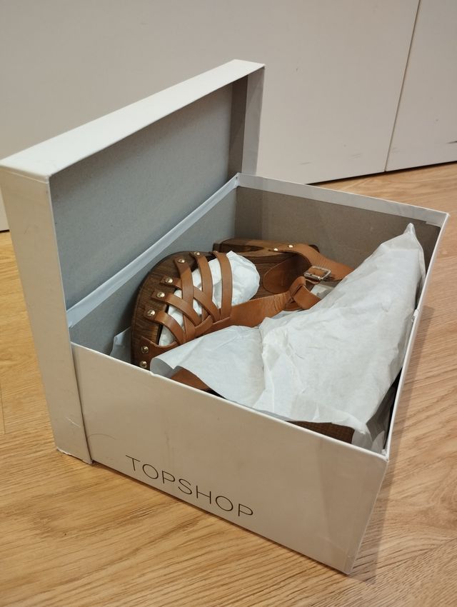 Sandalias de tacón años 70