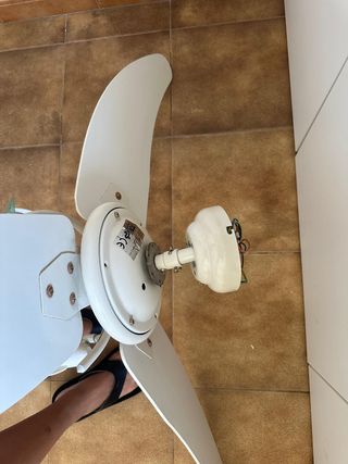 Ventilador techo blanco