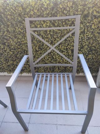 Conjunto muebles jardin aluminio
