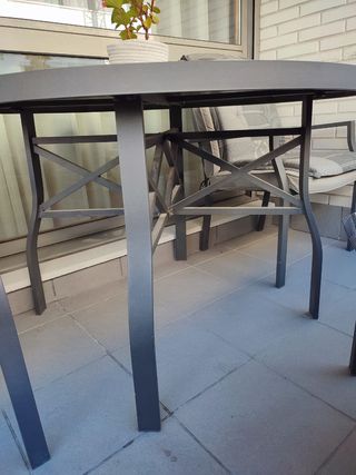 Conjunto muebles jardin aluminio