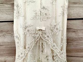 Vestido novia bordado hilo de plata