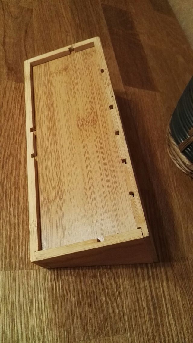 Organizador maquillaje bambú