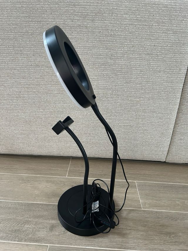 Anillo luminosos led y soporte telefono