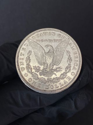 Dollar Morgan 1883-S-EBC $1 one dollar plata