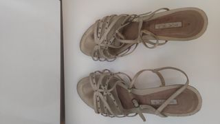 Sandalias abiertas tacón 